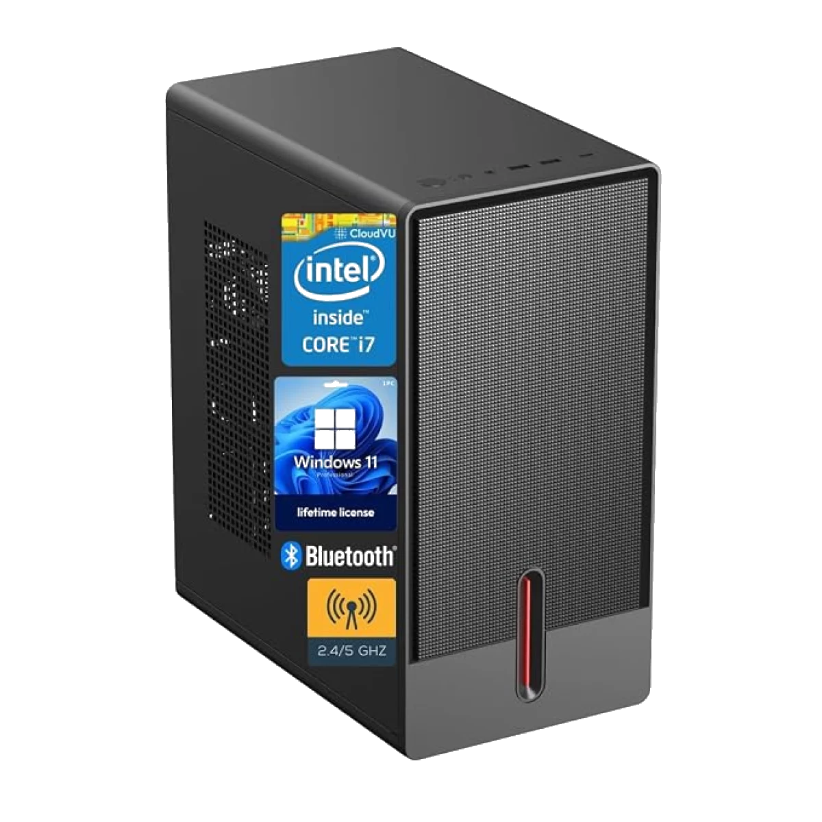 Desktop PC | CPU Core i7 3.60Hz | 16GB RAM | 512GB SSD | 5G WiFi & Bluetooth | Type-C Port | Windows 11 Pro Licence & MS Office | GEN4 Computer (VX3-i7GEN4-16GB-512GB-SSD)